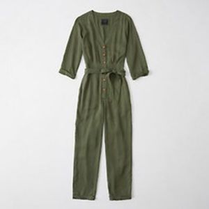 Abercrombie Button-Front Jumpsuit